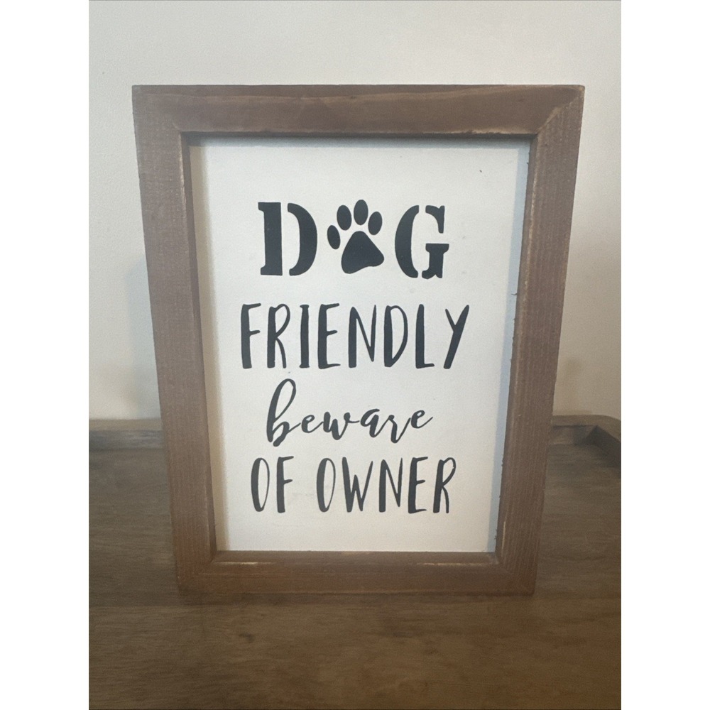 Dog Home Decor Sign